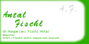 antal fischl business card